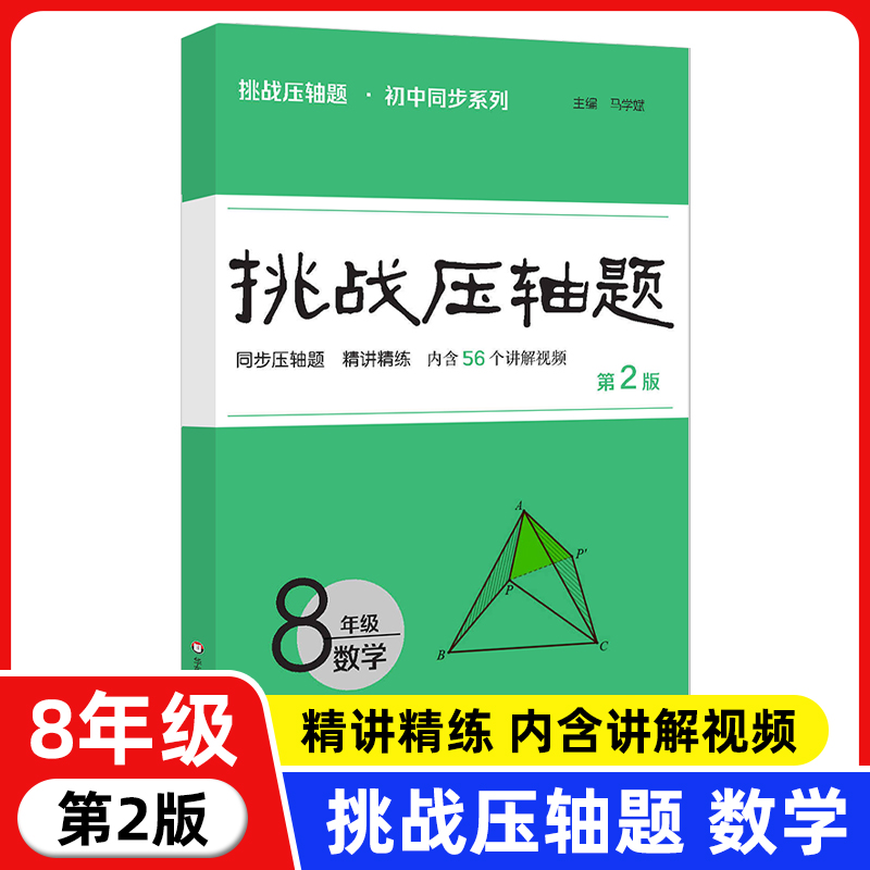 挑战压轴题 八年级数学 8年级数学 中考压轴题数学初中复习资料教辅初中同步系列同步压轴题精讲精练马学斌主编华东师范大学出版社