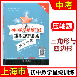 上海市初中数学星级训练 压轴题 三角形与四边形 中考数学星级训练习题集 升学参考资料 初三学生提高数学应试能力教辅书籍