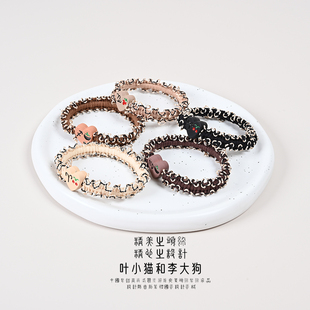 星座奶茶色2025新款秋季发绳可爱橡皮筋高弹力不伤发头饰发圈发饰