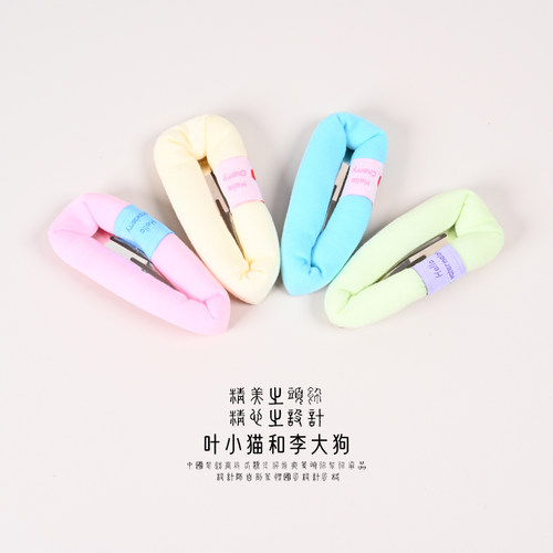 叶小猫泡泡棉发夹大号BB夹洗脸发卡边夹子少女心刘海夹气质可爱