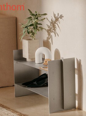 Ferm Living Lager铝制置物架鞋架门口收纳鞋柜简约现代室内鞋架
