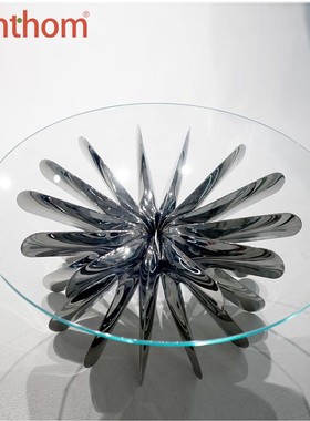 zenthom/zieta 波兰Steel in Rotation金属玻璃茶几 限量21件
