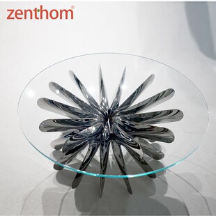 zenthom/zieta 波兰Steel in Rotation金属玻璃茶几 限量21件