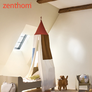 FERM LIVING 拼色床幔儿童房有机棉可爱装饰避光吊挂婴童蚊帐