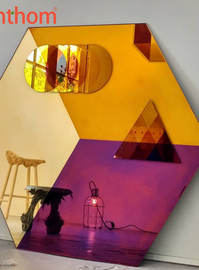 Transience Bespoke荷兰氧化彩色墙面镜落地镜穿衣镜浴室镜