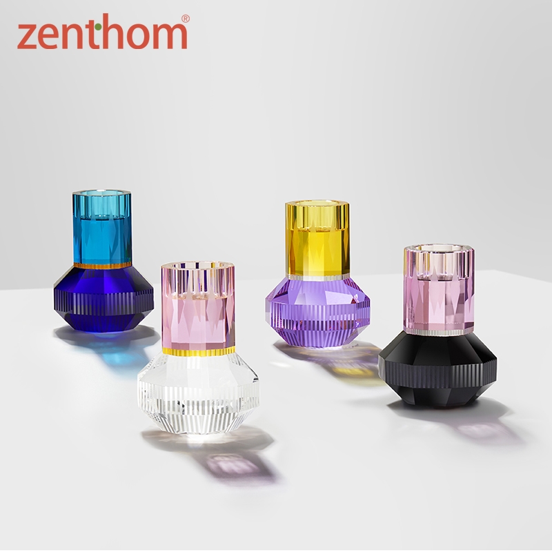 Reflections Copenhagen Chicago水晶手工切割玻璃茶杯烛台花瓶