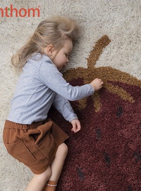 zenthom/Ferm LIVING Fruiticana Tufted地毯菠萝草莓图案