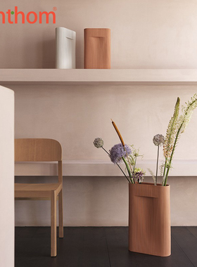 zenthom/北欧软装摆件Muuto Ridge Vase陶土雕塑造型桌面落地花瓶