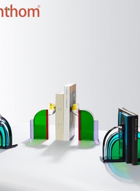 zenthom/Reflections Copenhagen 手工切割彩色水晶玻璃书档摆件