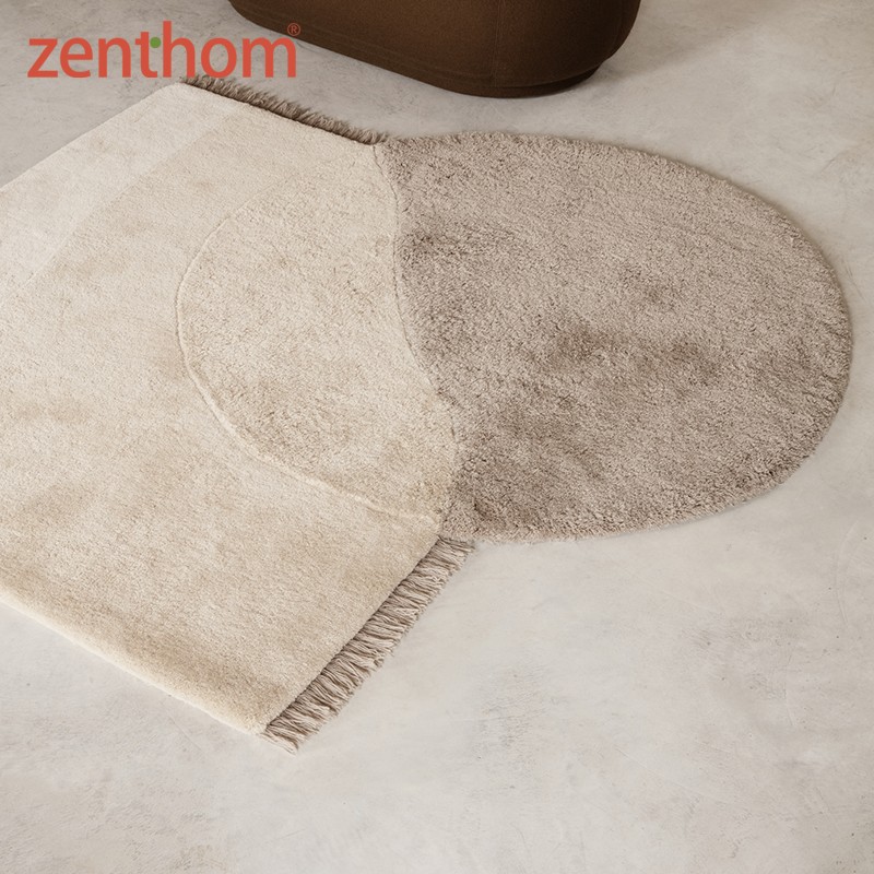 Ferm LIVING VIEW TUFTED RUG手工编织羊毛簇绒地毯 现代简约