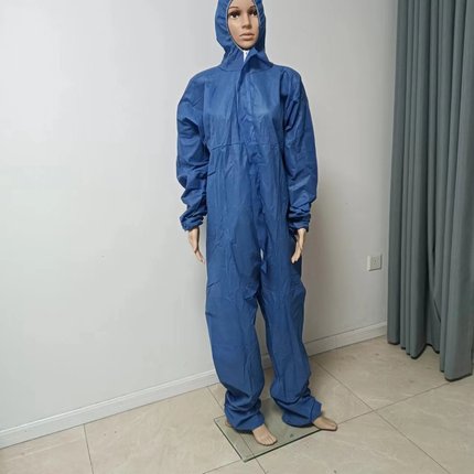 夏季透气不闷热一次性sms防护服养殖隔离服加厚防水无纺布防尘服