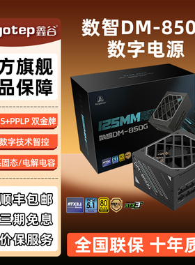鑫谷数智DM-850W数字电源750W双金牌全模组台式机电脑电源1000W