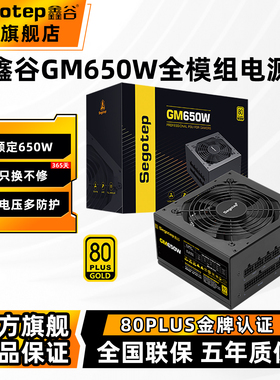 鑫谷GM650W电脑电源台式机750W金牌模组850W主机电源550W支持5060
