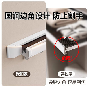 卫生间伸缩浴巾架置物架浴室放衣服神器厕所毛巾架免打孔收纳