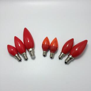 红色LED佛堂灯泡烛台灯家用220V神台供灯E12E14螺口节能长明灯
