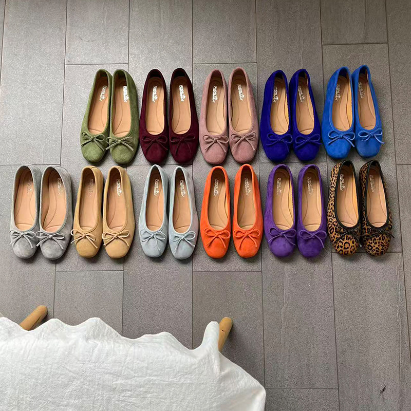 ShoeManager丨2.0版真皮U形鞋头浅口芭蕾舞单鞋舒适百搭软底女鞋