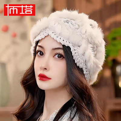 布塔布塔手工编织钩花帽