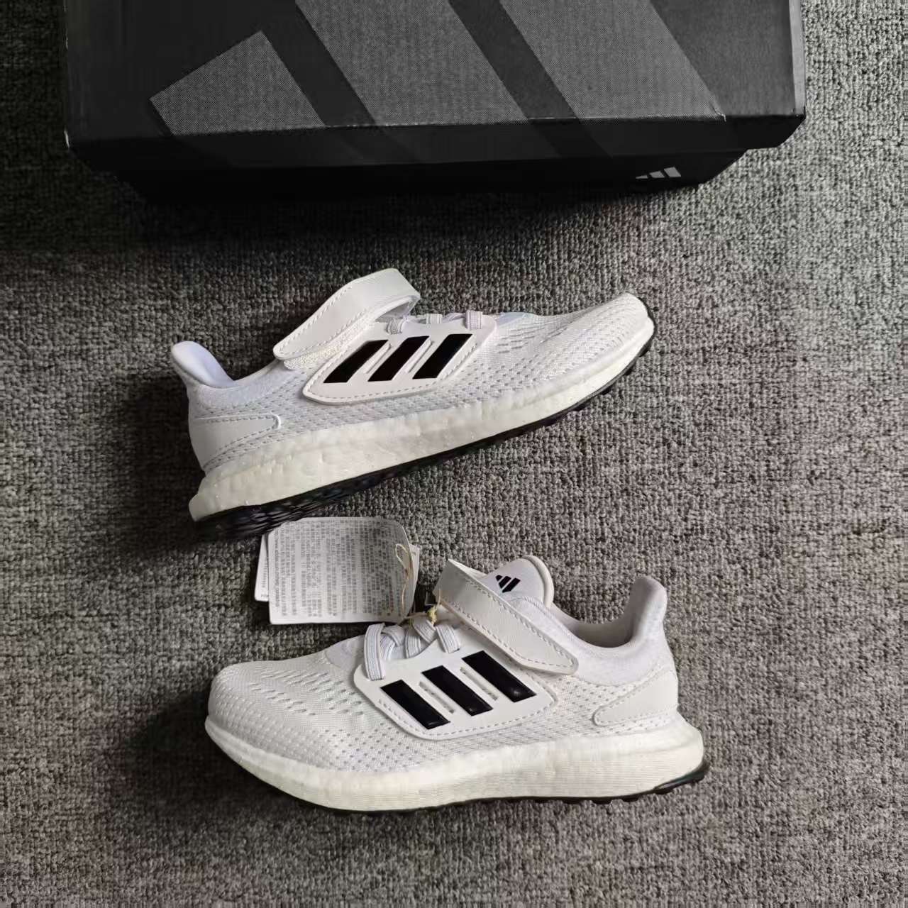 正品ADIDAS/阿迪达斯PUREBOOST C儿童网面运动鞋ID8495