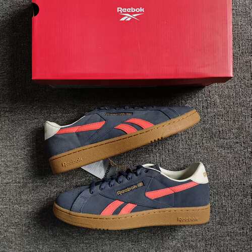 REEBOK锐步Club C Grounds UK男子翻毛皮休闲网球板鞋 100074847