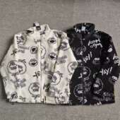 HD7298 阿迪达斯NEO男装 芝麻街羊羔绒棉服外套保暖夹克 HD7299