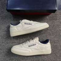 REEBOK锐步CLUB C 85 VINTAGE EVA中底头层牛皮复古板鞋100007796