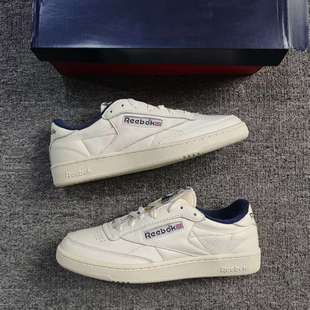 REEBOK锐步CLUB C 85 VINTAGE EVA中底头层牛皮复古板鞋100007796