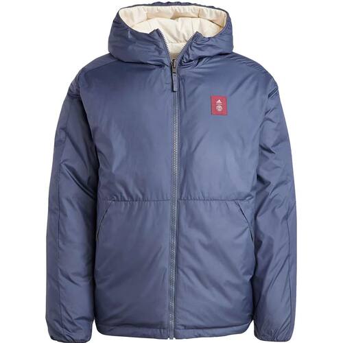 Adidas阿迪达斯MUFC SZN DW JK曼联双面穿运动休闲羽绒服 IT4182