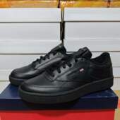 休闲板鞋 85纯黑二层牛皮经典 100000153 REEBOK锐步男子CLUB