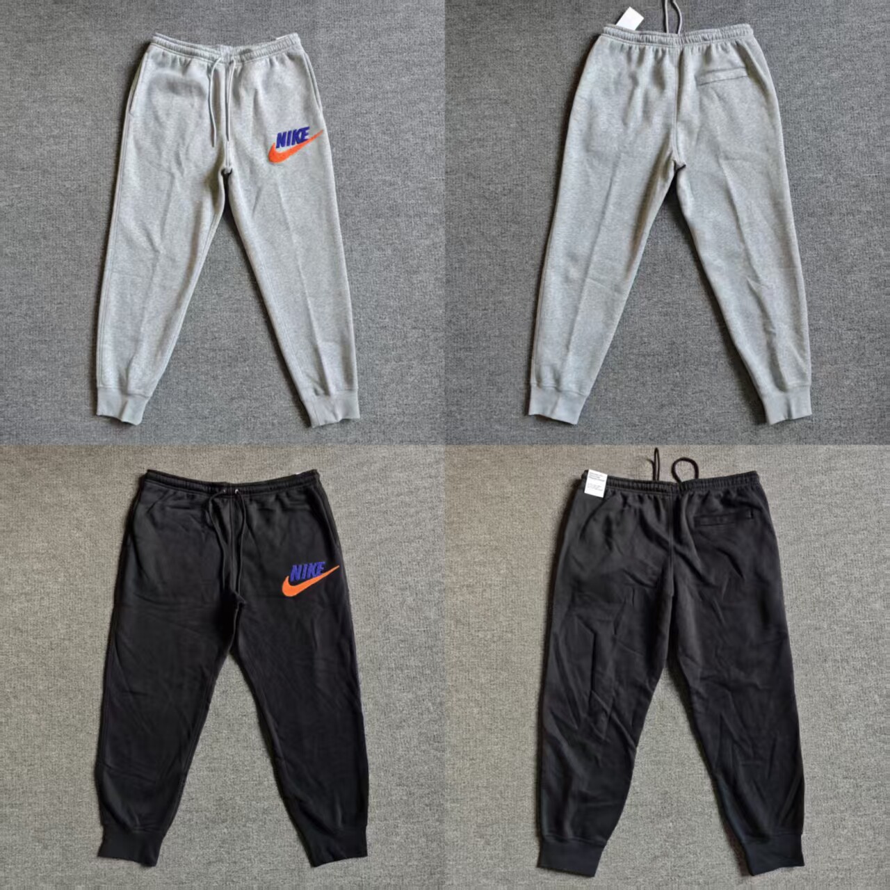 NIKE耐克男子毛圈LOGO加绒保暖收脚运动长裤FN3095-010-063