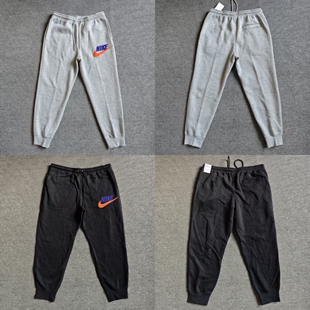 NIKE耐克男子毛圈LOGO加绒保暖收脚运动长裤FN3095-010-063