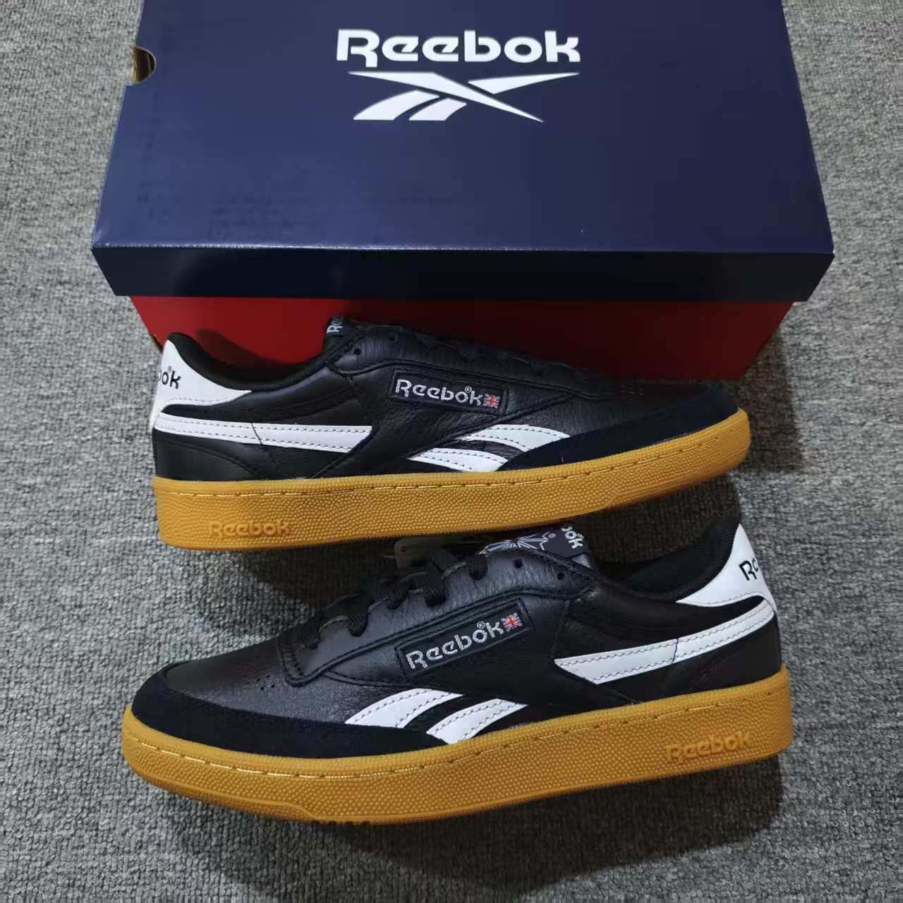 REEBOK锐步男头层皮EVA中底Club C Revenge Vintage板鞋100202317