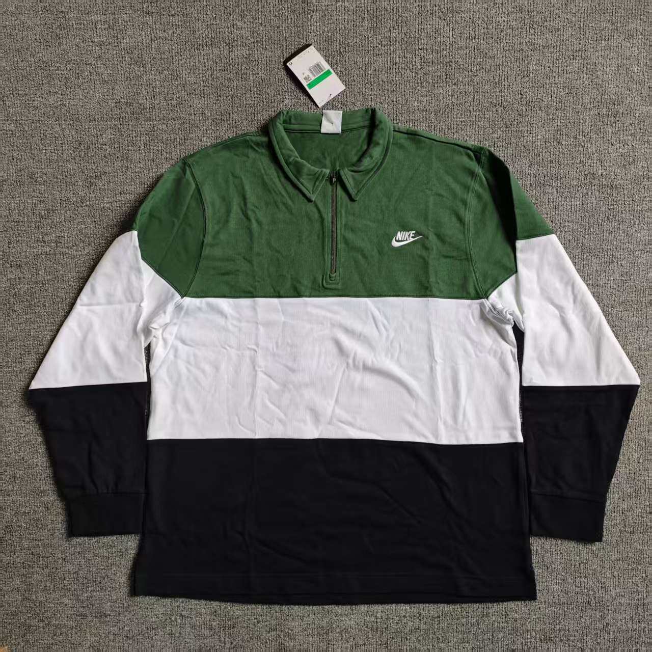 耐克/Nike秋冬男翻领半拉链运动休闲长袖T恤套头polo衫FB7798-323,运动服/休闲服装,运动T恤,淘宝优惠券,粉丝福利购,淘宝优惠卷