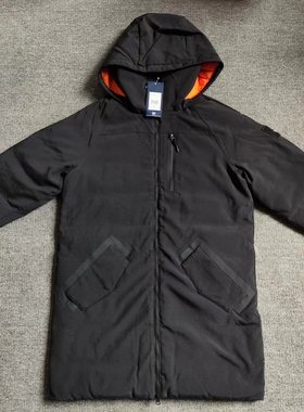 Reebok锐步 男子连帽中长款运动保暖厚实羽绒服 FU1696