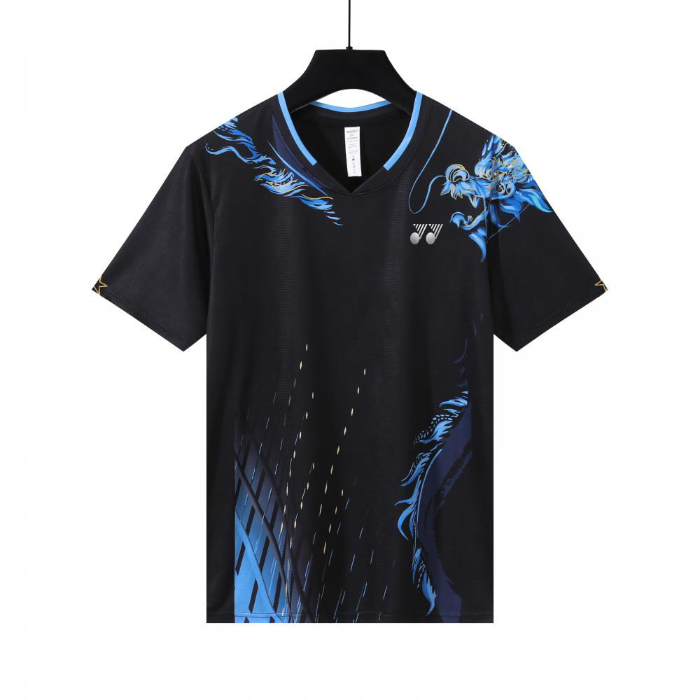 YY运动速干透气短袖羽毛球服套装乒乓球团队专用比赛服可团购定制