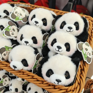 可爱熊猫玩偶香味掌中宝熊猫小公仔动物园超萌浣熊毛绒玩具送朋友