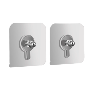 洞洞板免打孔上墙固定配件大全挂篮置物架长孔通用钉粘贴强力挂钩