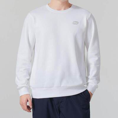 Skechers斯凯奇加绒保暖圆领男运动休闲卫衣套头衫FHL422U130