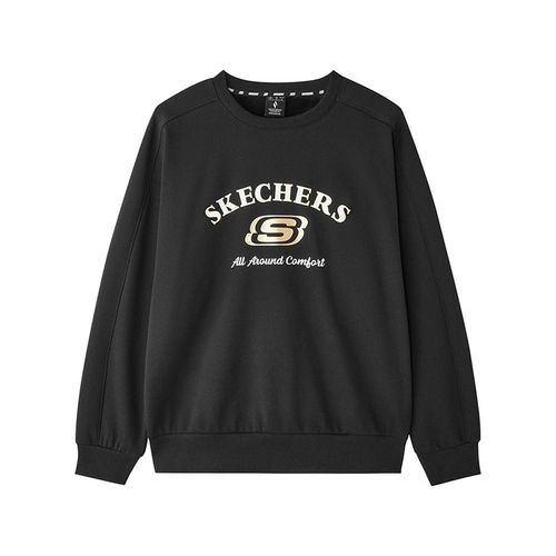 Skechers斯凯奇男女同款针织套头圆领卫衣