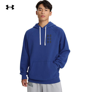 安德玛UA Fleece男子抓绒训练连帽卫衣1389427 Rival
