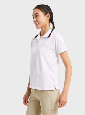 24春夏新款哥伦比亚Columbia户外女快干排汗POLO短袖T恤AR1471
