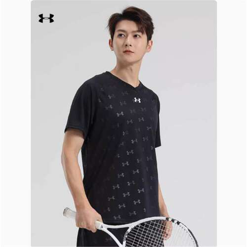 安德玛男子健身训练上衣运动速干短袖T恤21500531