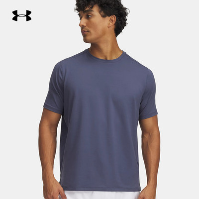 安德玛UA春夏Meridian柔感系列男子训练运动短袖T恤 1386973-044