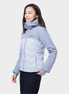哥伦比亚女装2024秋冬新品防水保暖金点热能650蓬羽绒服WR3555