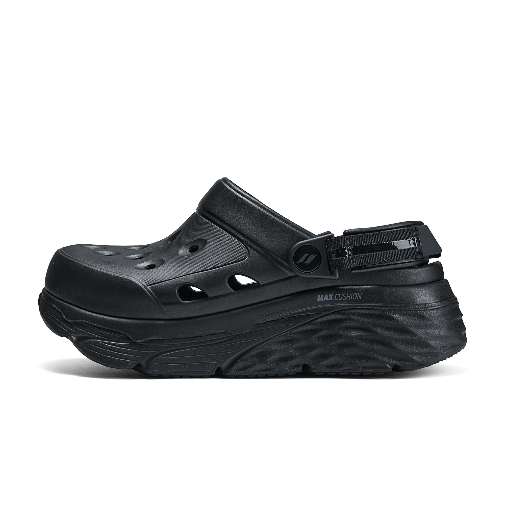 Skechers斯凯奇新款女士休闲厚底一脚蹬洞洞泡泡拖鞋