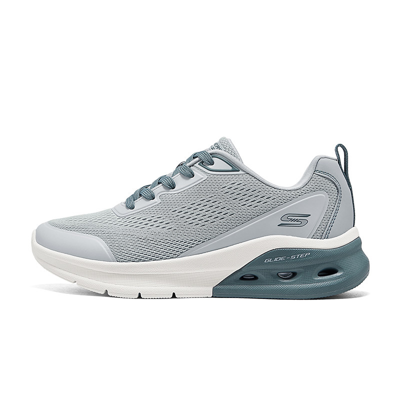 Skechers/斯凯奇春新款女士透气柔软绑带气垫运动鞋