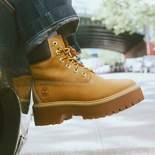 2023秋季 高帮复古大黄靴户外休闲马丁靴A5RJDM231 添柏岚女鞋 新款