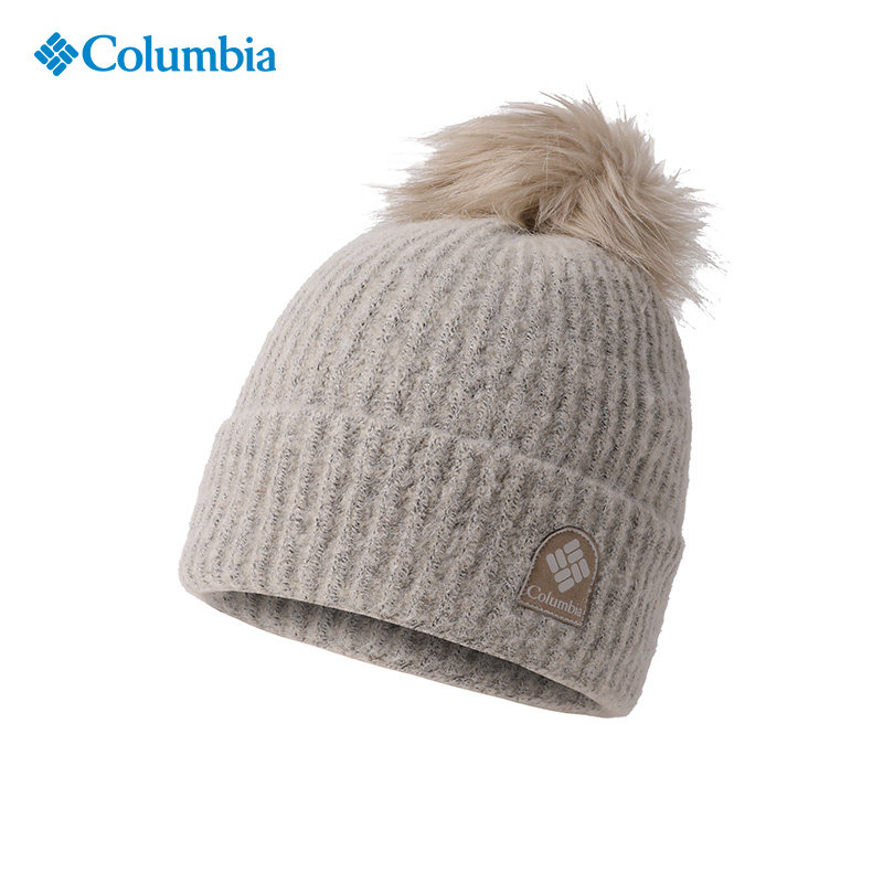哥伦比亚Columbia24秋冬新品户外男女抓绒里衬保暖针织帽子CU0036