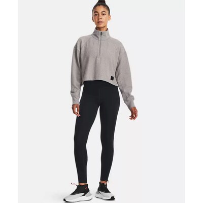 安德玛女子休闲卫衣Ottoman 1/4拉链运动上衣1379772