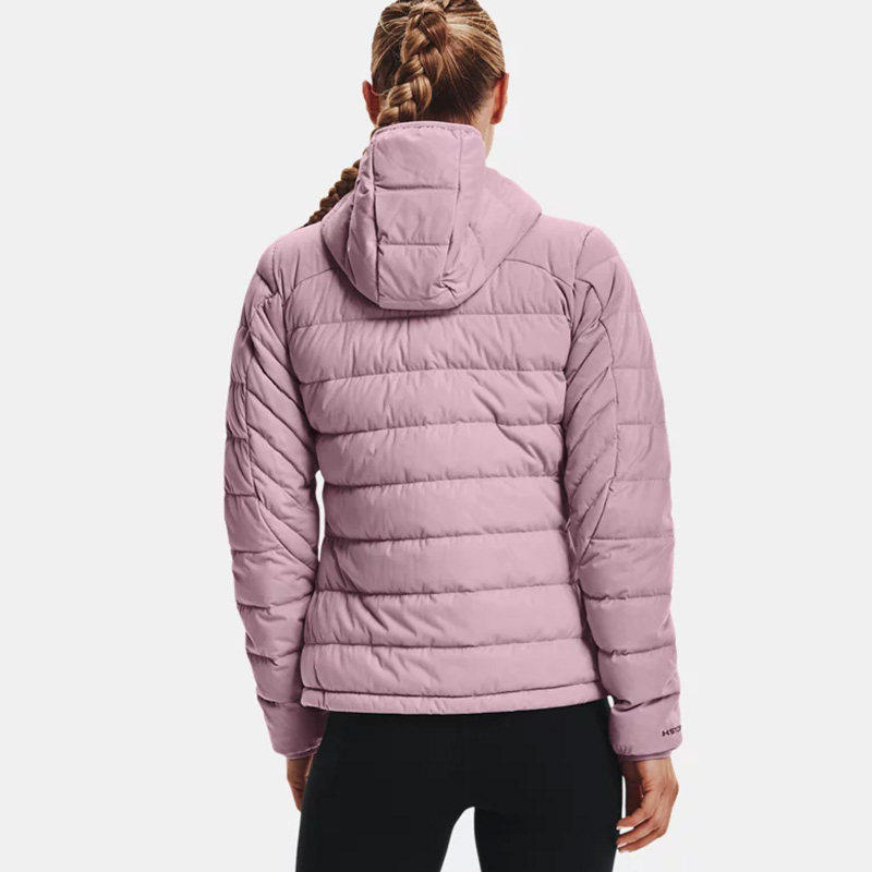UA安德玛羽绒服女新款运动保暖短款棉服薄款外套1355833-698
