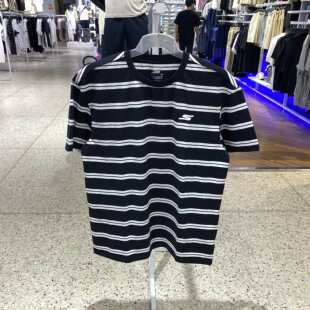 新款 P225U122 男士 P225U121 0019 条纹短袖 斯凯奇夏季